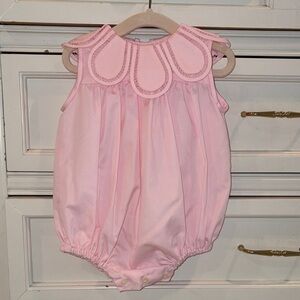 Pink Sleeveless Baby Girl Bubble